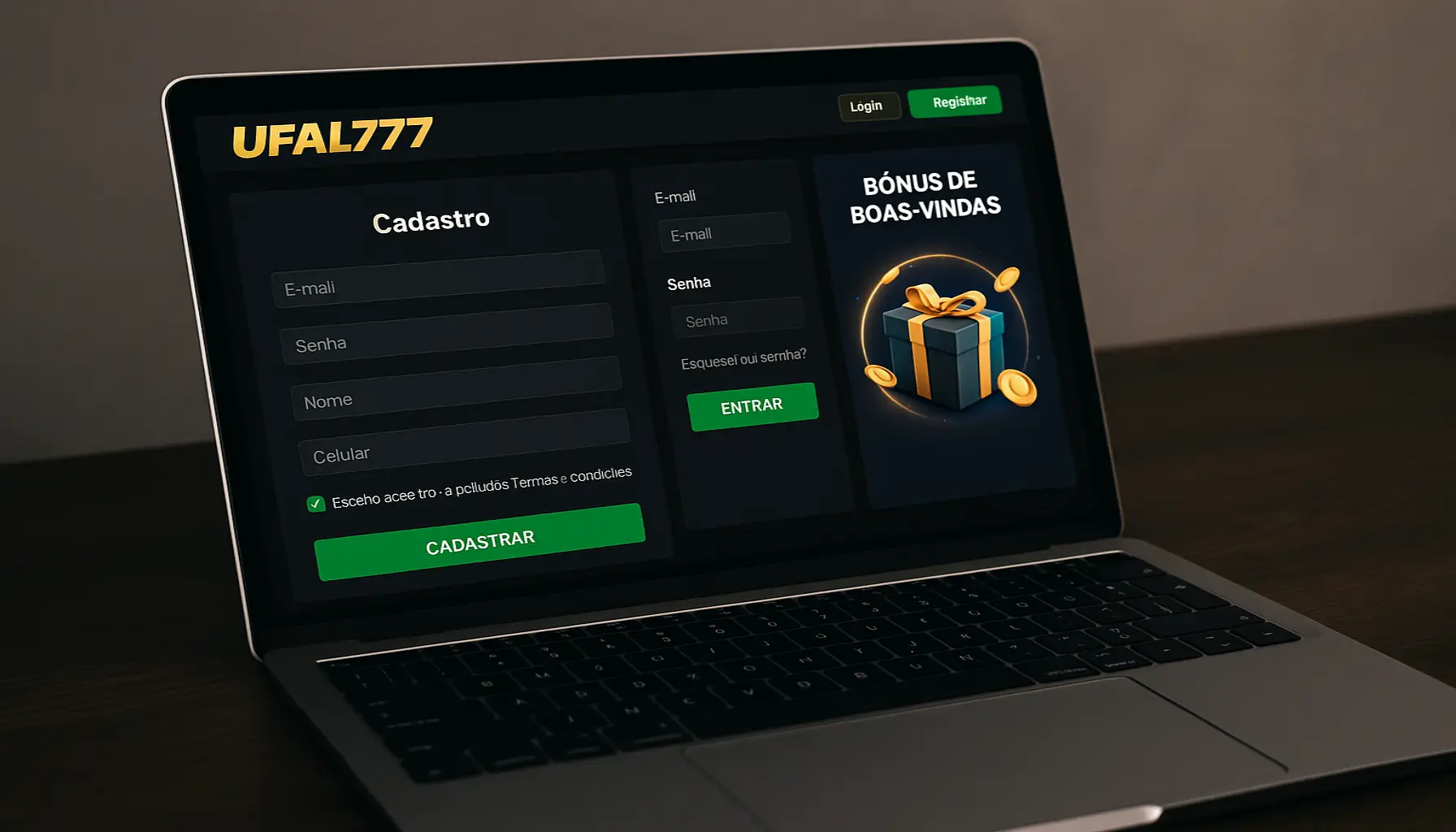 Não Perca tempo, o rRgistro na site UFAL777